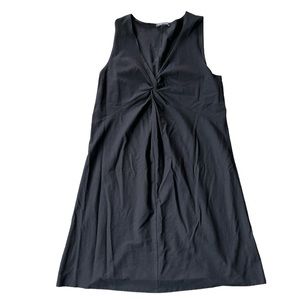 Eileen Fisher System V-Neck Sleeveless Black Dress Size Medium